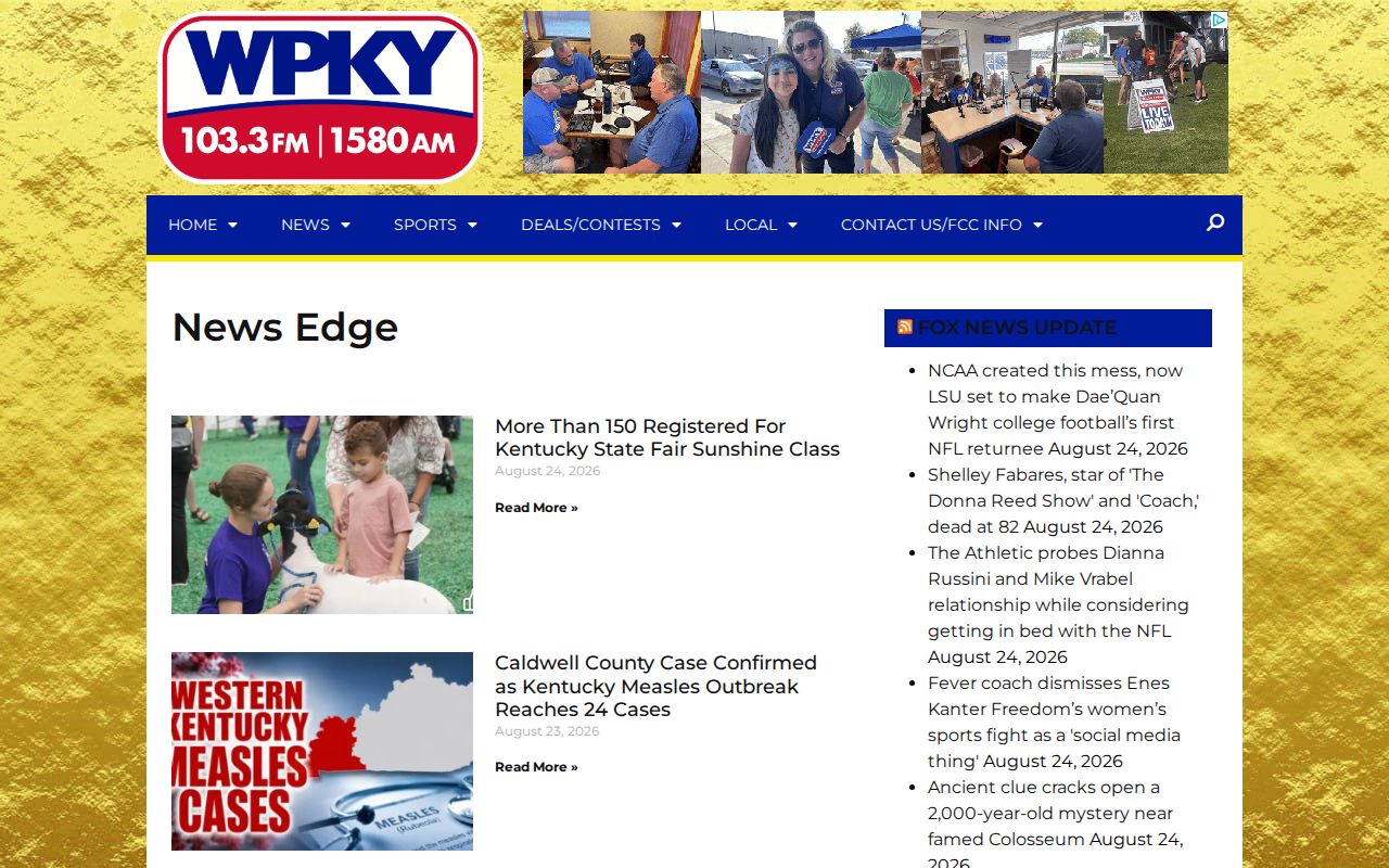 WPKY Caldwell County crime news and booking record coverage page