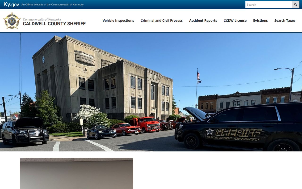 Caldwell County Sheriff official booking record and busted mugshot contact page
